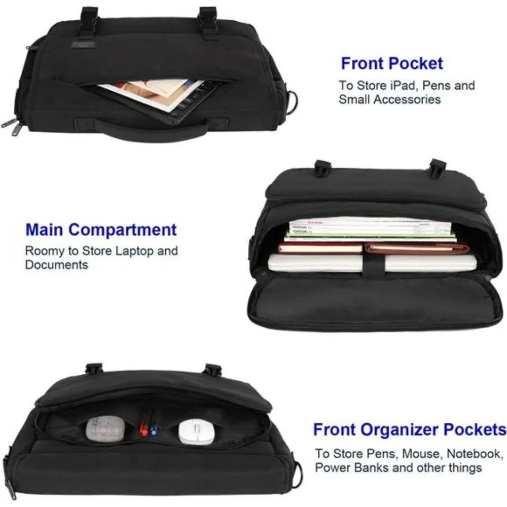 Messenger Bag for Men Women Briefcases Lightweight Men's Laptop Bag 15.6 inch